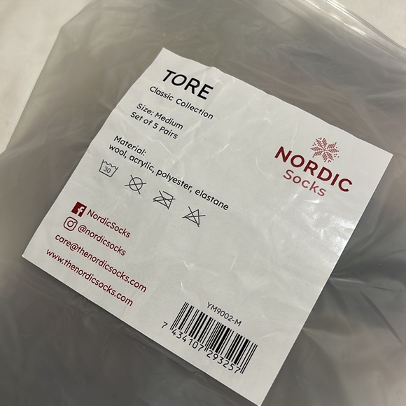 NWT Nordic Socks Set of 5 Classic Collection - Picture 6 of 7